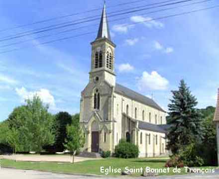 Photo&nbsp;: Eglise Saint Bonnet de Tron&ccedil;ais  