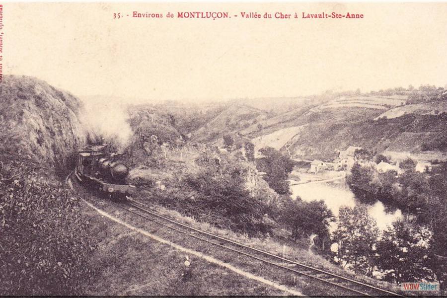 0035-LIGNEROLLES -GORGES ET RIVES DU DU CHER PRES DE LAVAULT SAINTE-ANNE 