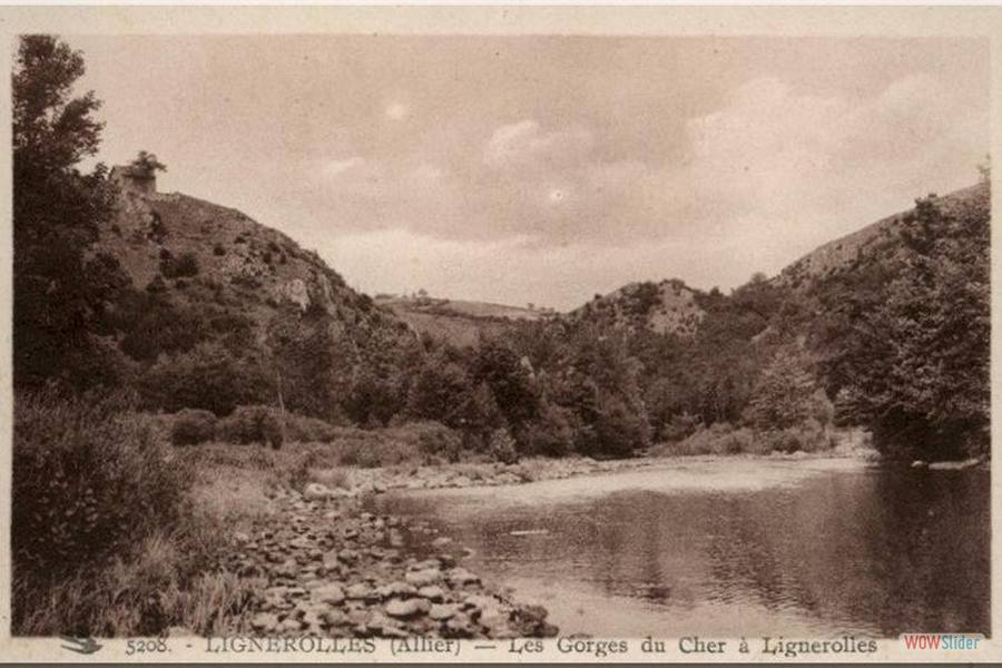 LIGNEROLLES - Vue sur les gorges du Cher